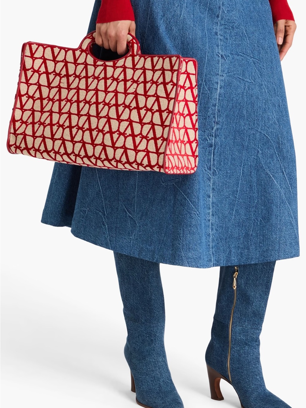 VALENTINO GARAVANI
Le Troisième velvet-jacquard tote - Picture 2 of 6